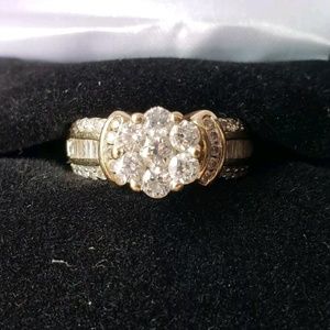 Kay Jewelers 14k Bagt diamond bridal Engagement ri